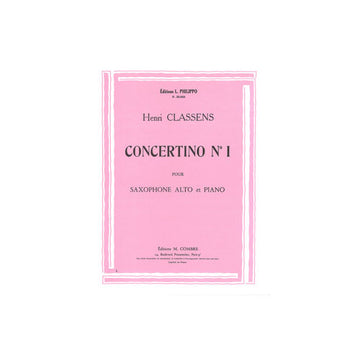 Classens - Concertino No.1 - Saxophone et Piano