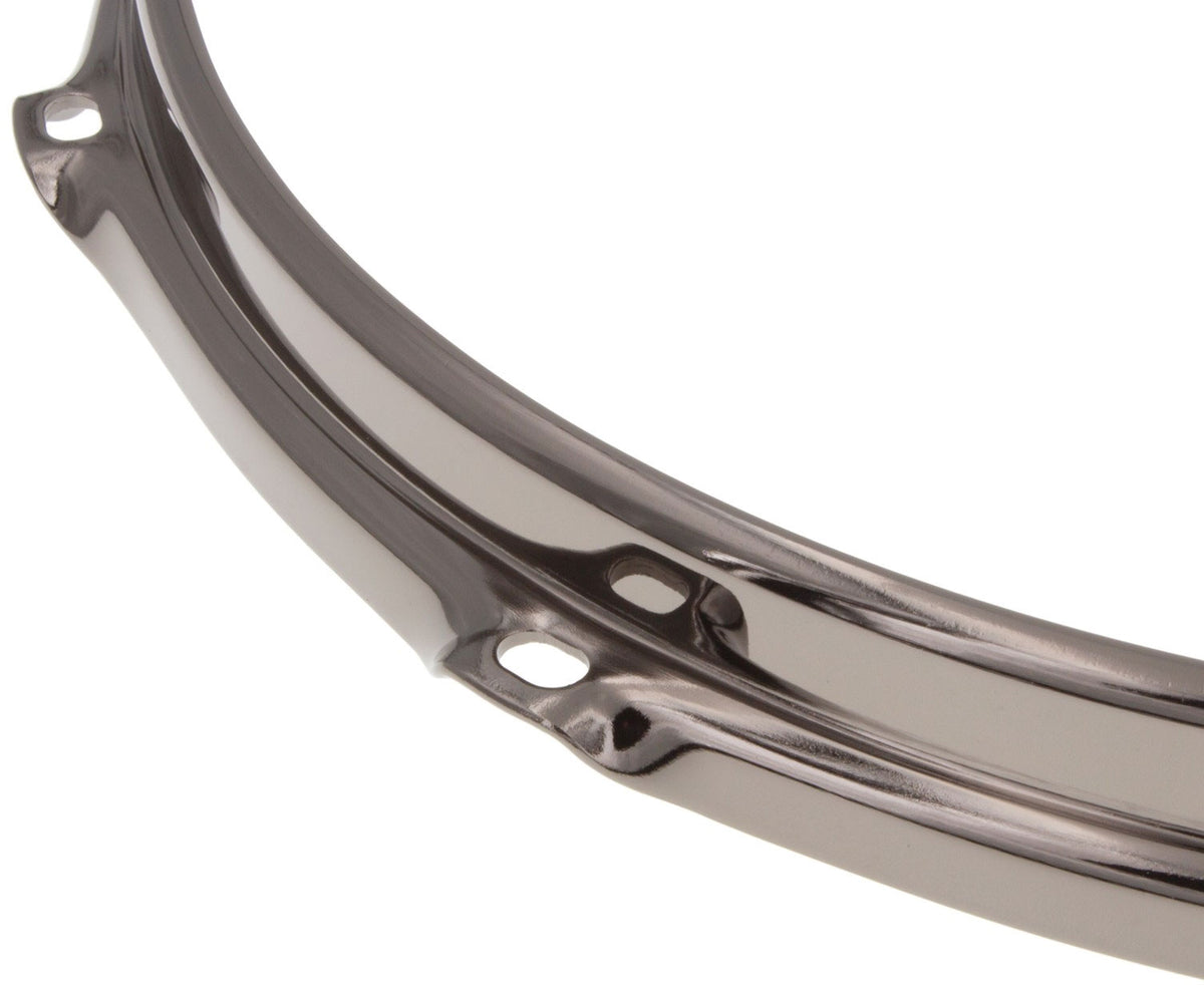 HS23-14-10BK - 14" Spannreifen 10-Loch Schwarze S-Stil dreifache Flansch 2.3mm