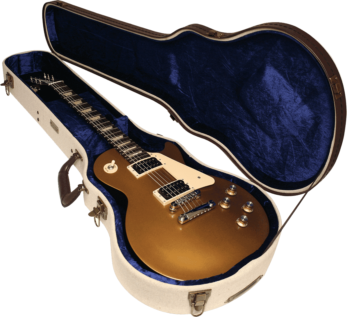 Étui Les Paul Beige en Bois Deluxe - GW