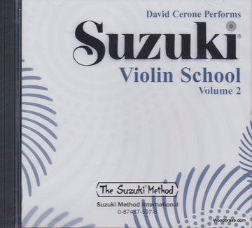 SUZUKI VIOLIN SCHOOL VOL.2 - CD SEUL (DAVID CERONE PERFORMS)