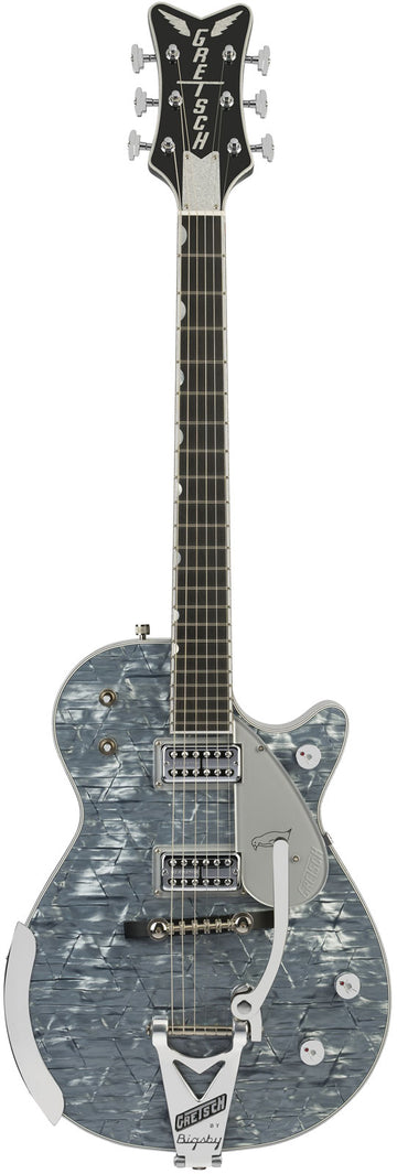G6134T-58 LTD Penguin String-Thru Bigsby Ebo Light Blue Pearl