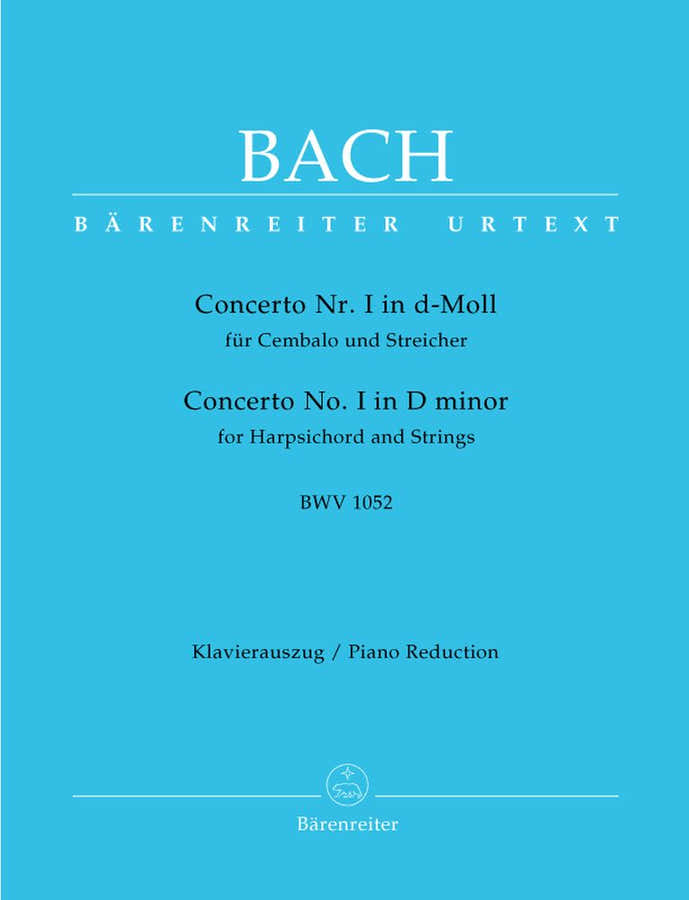 Bach J.S. - Concerto N°1 En Re Mineur BWV 1052 - Clavicembalo