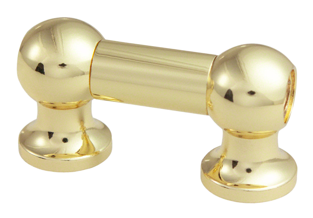 TL12D25-BR Coquille Tube 25mm Dorée Double Tirant (X1)