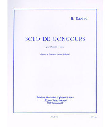 Rabaud H. - Solo De Concours