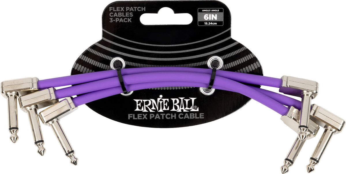 PATCH CABLE FLEX 15CM - PACK 3 PURPLE