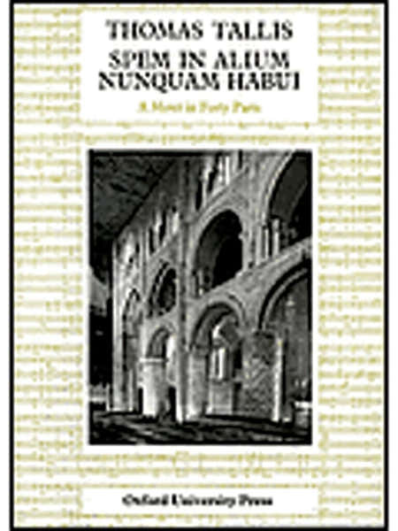 Tallis Thomas - Spem In Alium - Vocal Score