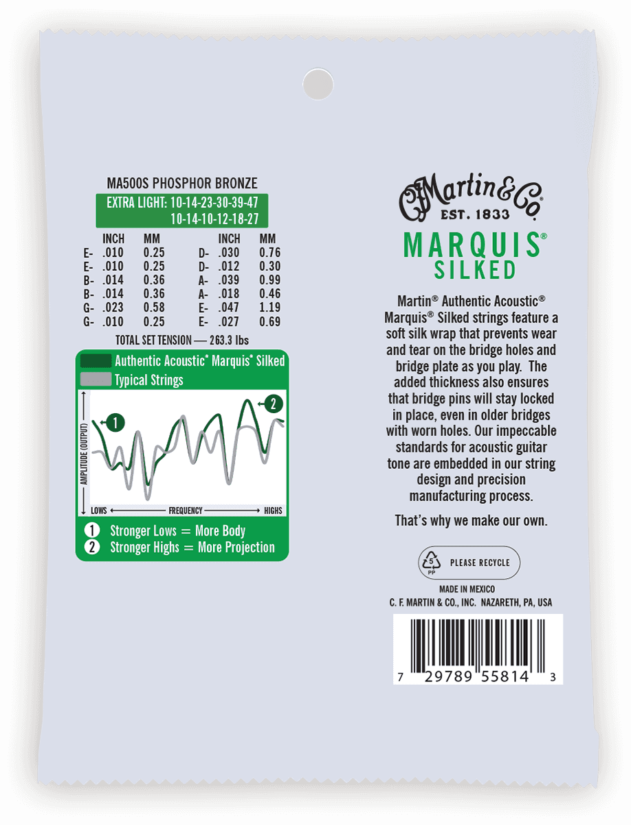 MA500s Authentic PB Silked 12C Extra Light 10-47
