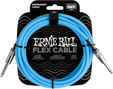 Câbles Instrument Flex Jack/jack 3M Bleu