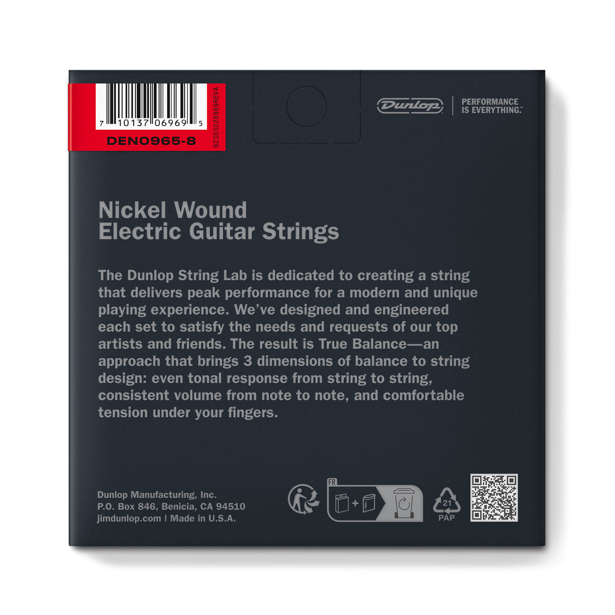 NICKEL PLATED STEEL ELECTRIC STRINGS STEEL ELECTRIC SET LIGHT 8 STRINGS 09-65