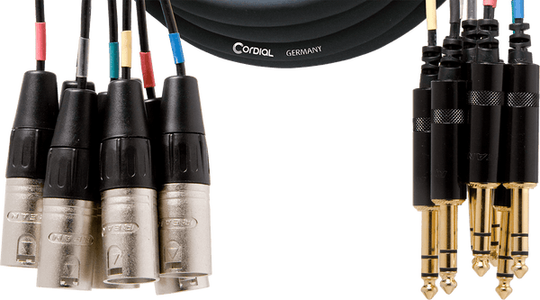 Multipaire 8 XLR Mâle/8 Jack Stéréo 3 M