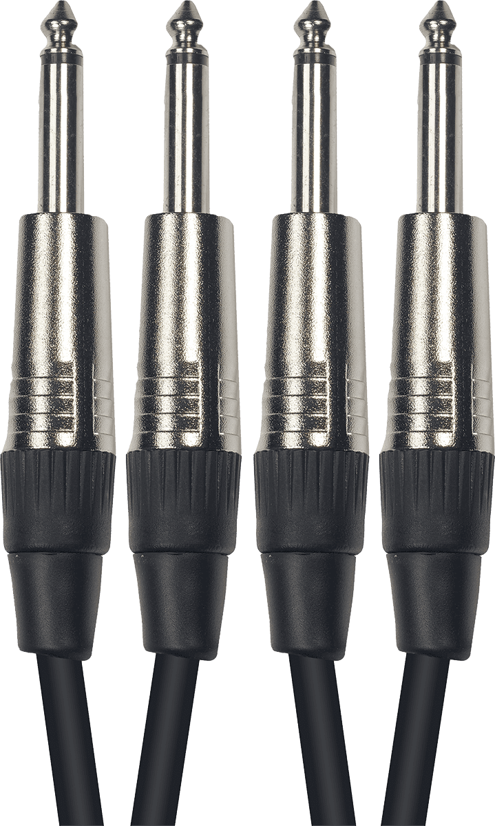 AUDIO CABLES MIXED CORDS 2 JACKS MONO MALE/2 JACKS MONO MALE 6M