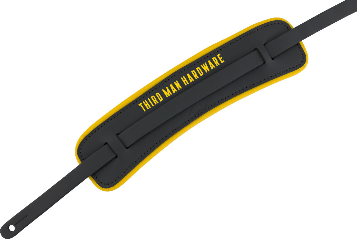 Fender x Third Man Hardware Leather Strap Black/Yellow