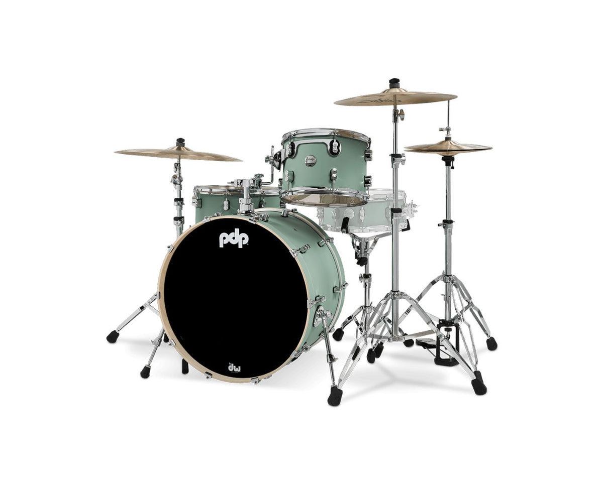SHELL SET CONCEPT MAPLE FINISH PLY ROCK KIT 24" SATIN SEAFOAM PDCM24RKSF