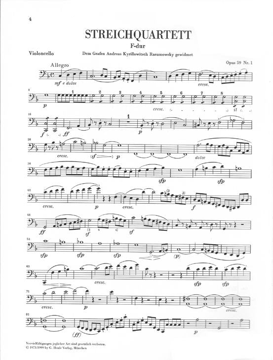 BEETHOVEN L.V. - STRING QUARTETS OP. 59 74 95