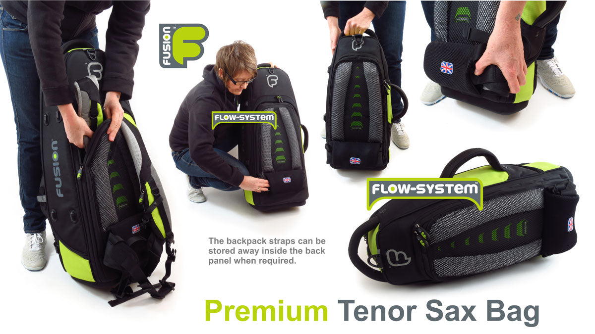 Custodia Premium Nera/Verde per Sassofono Tenore