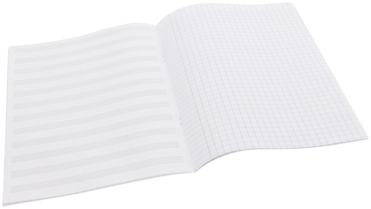 Quaderno musicale con 12 pentagrammi - 32 pagine