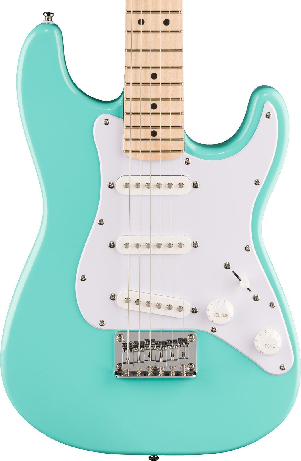 Stratocaster SSS Mini MN Verde schiuma di mare