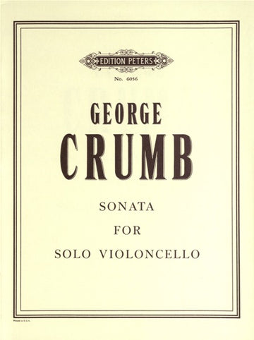 CRUMB GEORGE - SONATA - CELLO