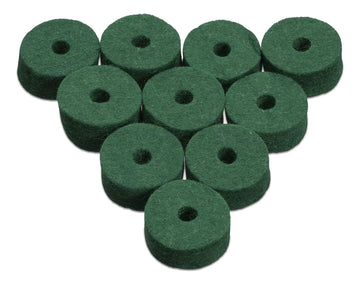 AWFGRN PACK CYMBAL GREEN FELTS X10