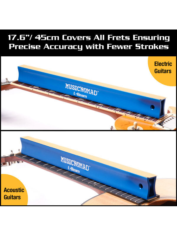 MN811 L-beam Schleifstab für Bünde Akustik- und E-Gitarre - 45cm