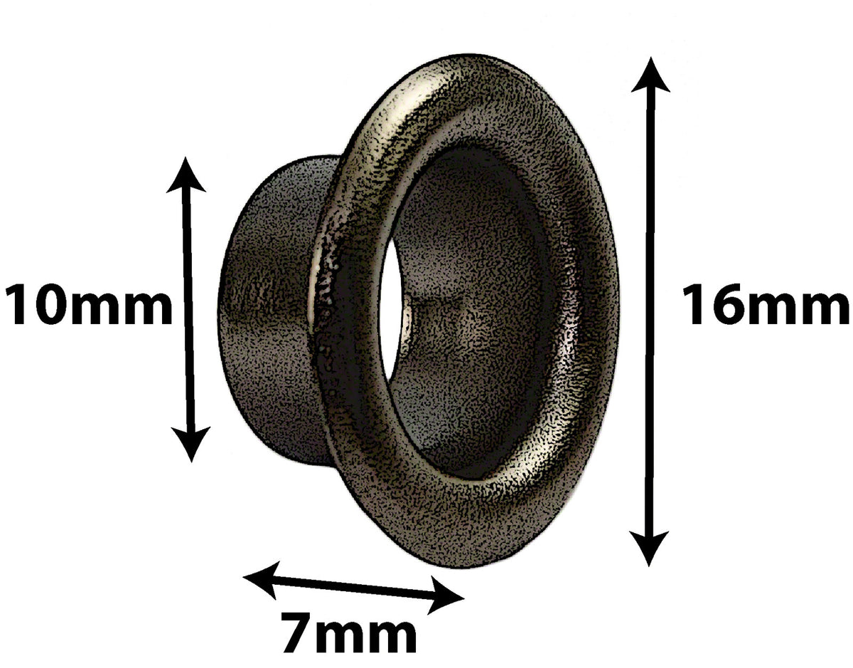 AVH7Bk - Entlüftungsöse Schwarz 7mm