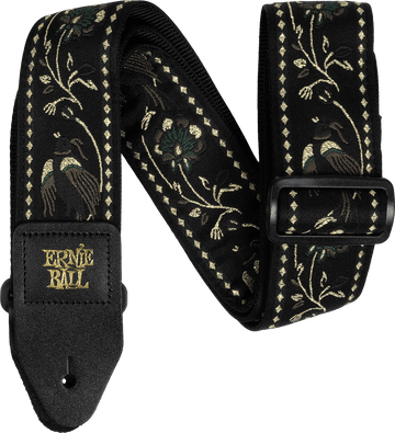 Tracolla in jacquard Black Pleasant Pheasant