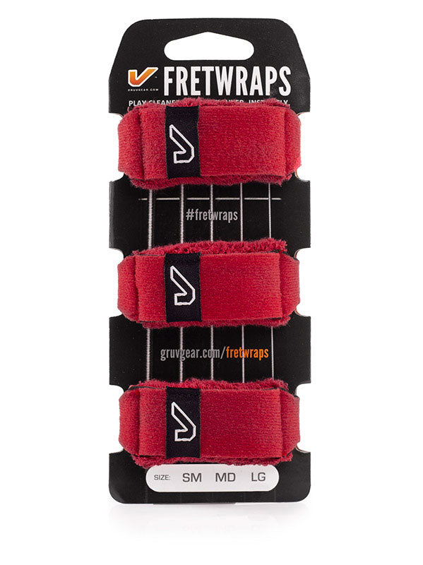 FretWraps confezione da 3 Rosso fuoco - Grande
