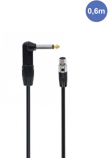 AUDIOCAB 455 Jack angolato a Mini XLR 4 poli (Shure) 6cm