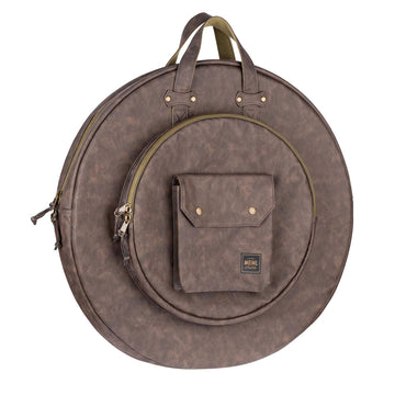 Housse Cymbales 22 Simili Cuir Brun