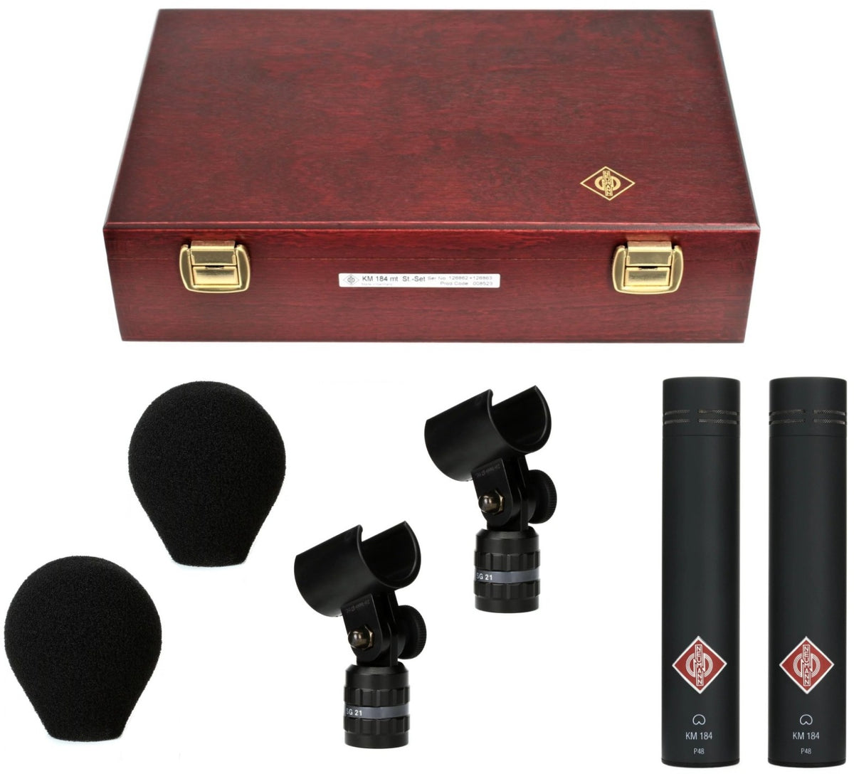 KM 184 Set stereo Nero