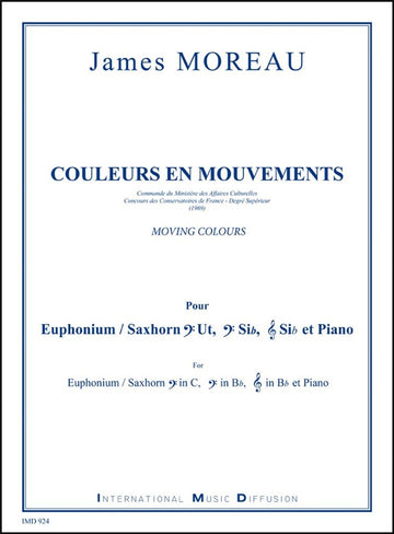Moreau - Couleurs En Mouvements - Euphonium & Piano