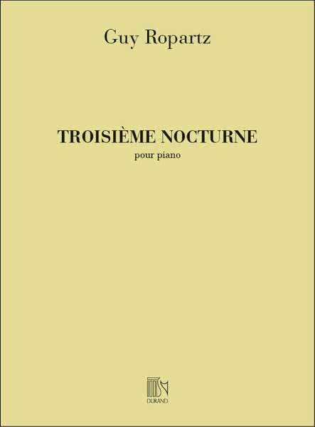 Ropartz - Nocturne N 3 - Piano