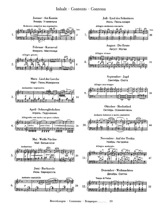 Tchaikovsky P.i. - The Seasons Op. 37bis