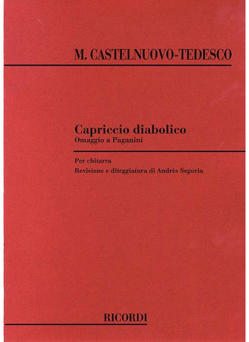CASTELNUOVO TEDESCO - CAPRICCIO DIABOLICO - GUITARE