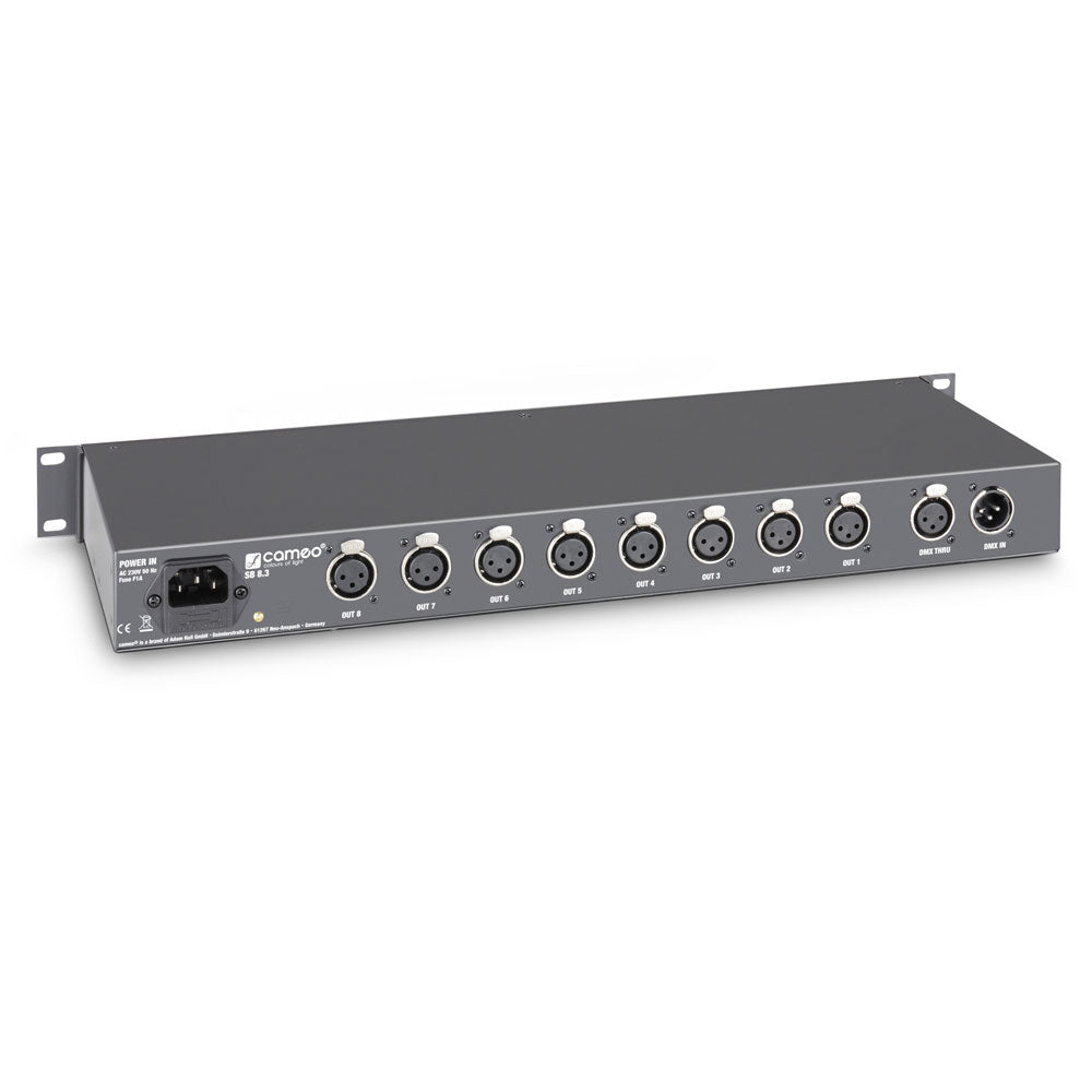SB8.3 - Splitter - Booster DMX 8 Canaux (XLR 3 Points)