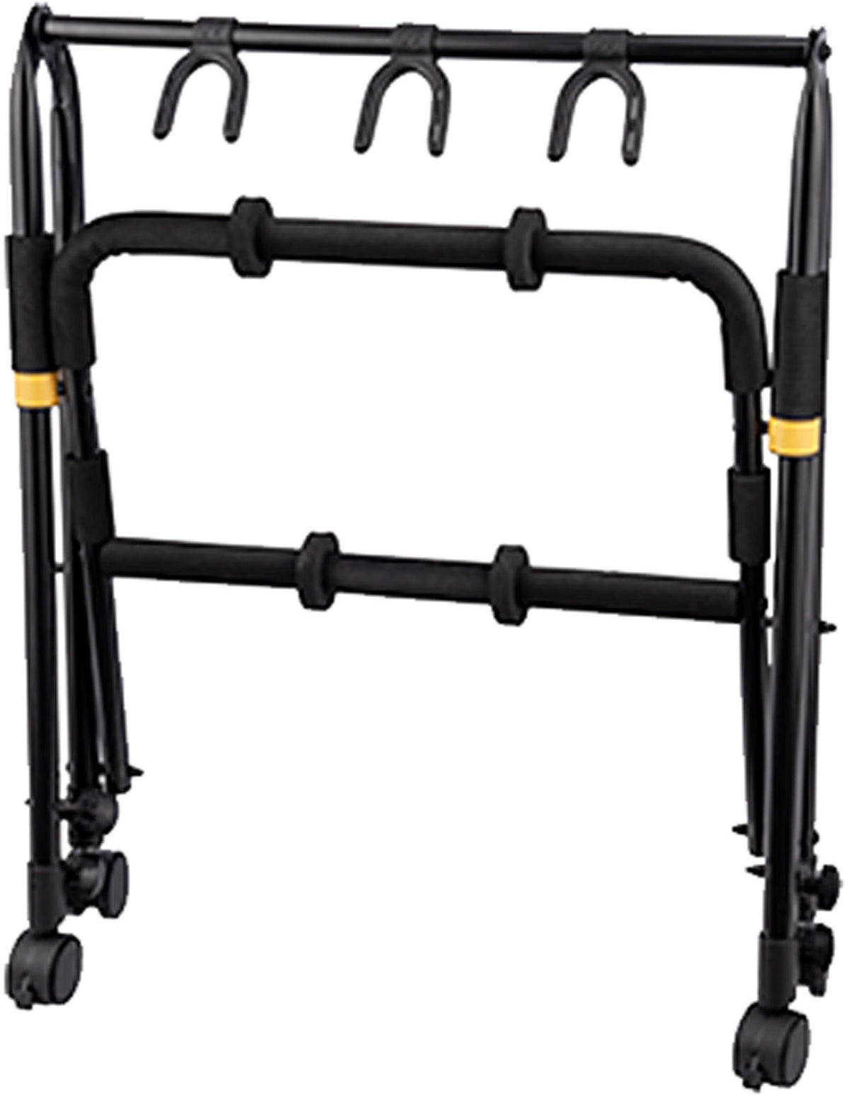 Gitarrenrack für 3 Gitarren mit Rollen