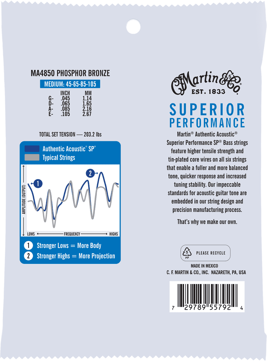 MA4850 SP Bass Phosphor Bronze Medium 45-105