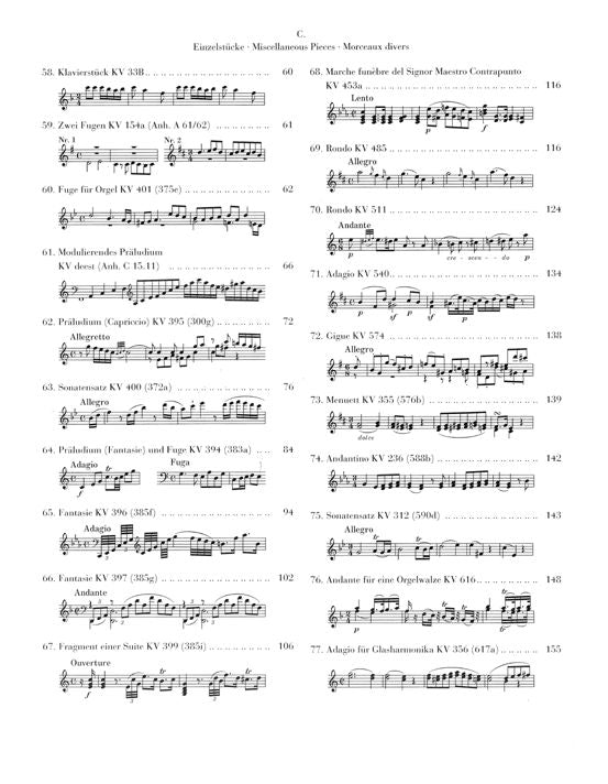Mozart W.a. - Piano Pieces