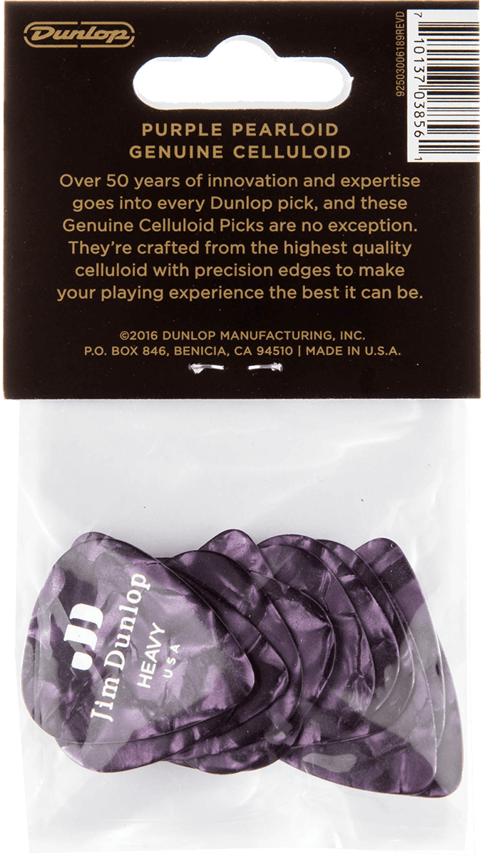 12 x Celluloide spesso Perloid viola