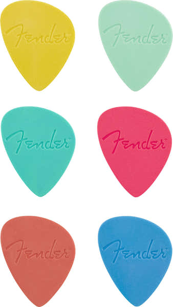 Fender Offset-Plektren Mehrfarbig (6)