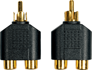 Adaptateur RCA Male 2 RCA Fem. - Lot de 2