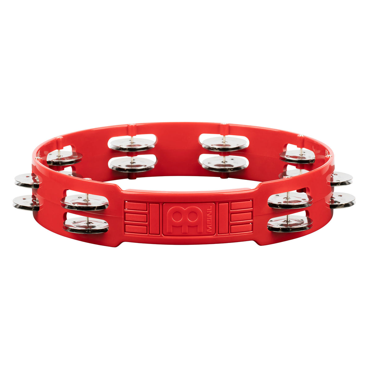 HTT10R - Tambourin Abs Rouge 25CM 1 Rangée de Cymbalette