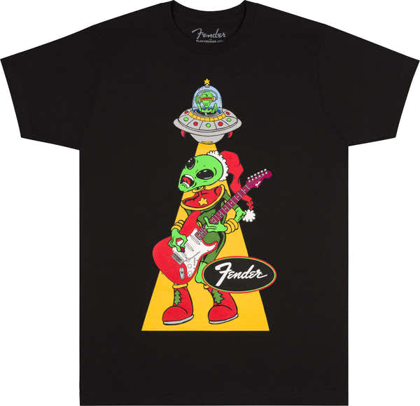 "L" Ugly Christmas Tee Alien Blk