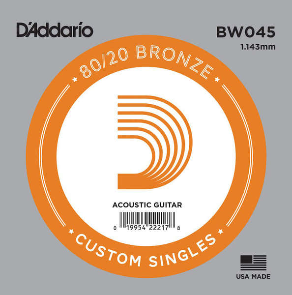 D'ADDARIO BW045 80/20 Bronze Unité 045