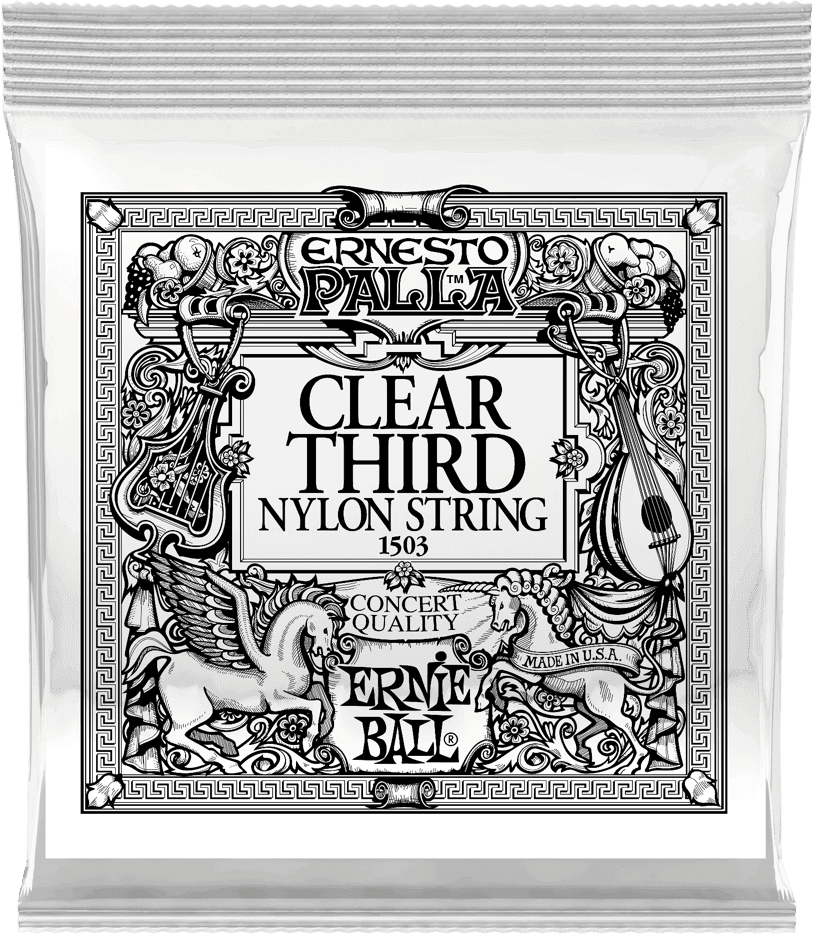 CLEAR 3RD ERNESTO PALLA NYLON CLASSICAL GUITAR STRINGS