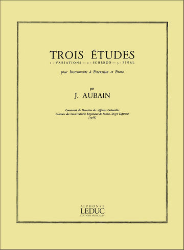 3 Etudes pour Instruments à Percussion et piano