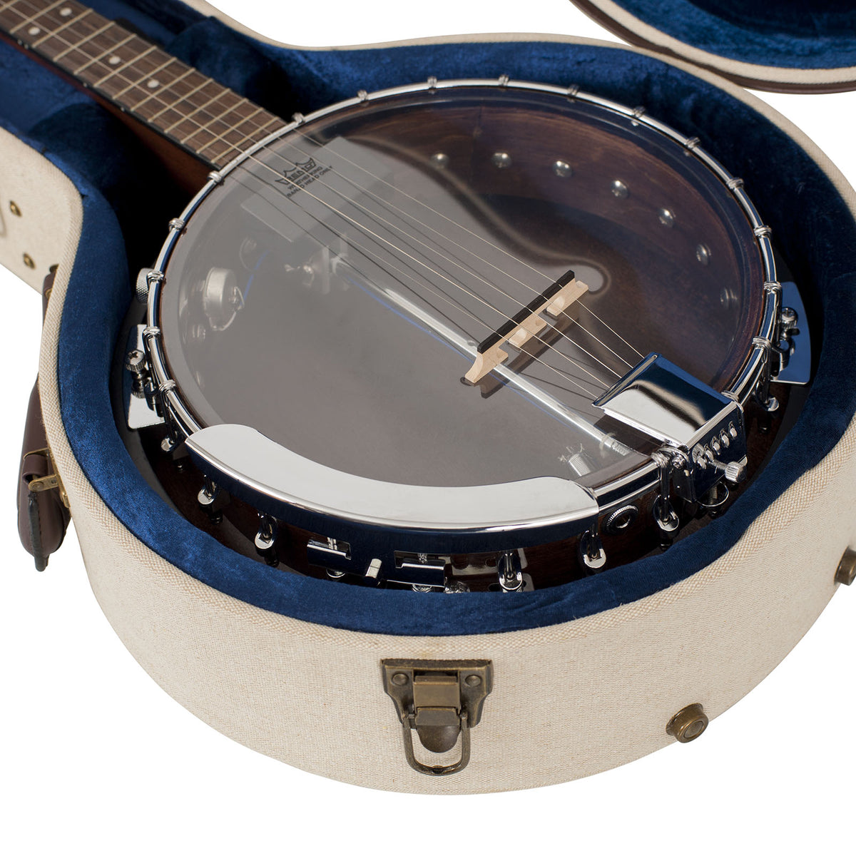 Banjo XL Beige Deluxe-Holzkoffer - GW