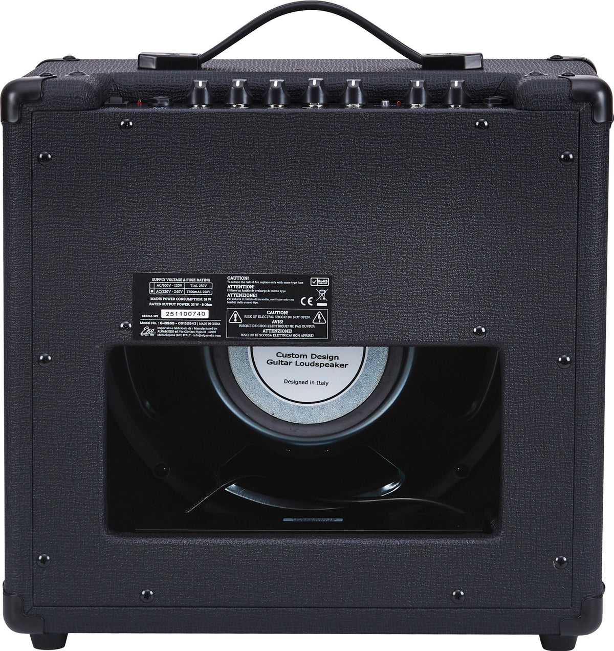 2 channels + FX loop + Reverb - 12" speaker - 35W