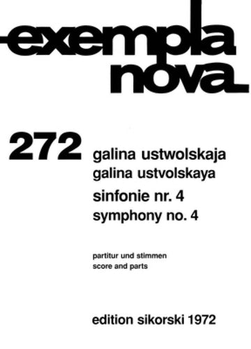 USTWOLSKAJA GALINA - SINFONIE N°4 - SCORE