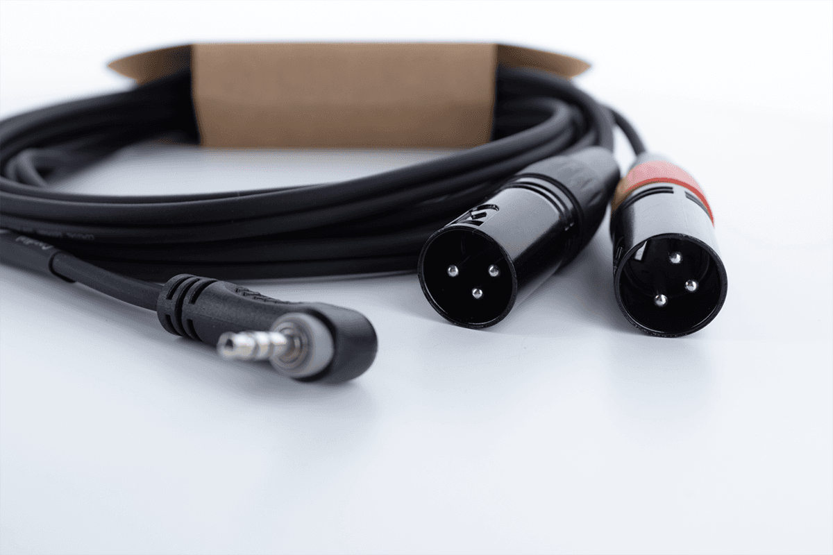 Cavo Y Mini-jack Stereo Angolato / 2 XLR Maschio 3 M